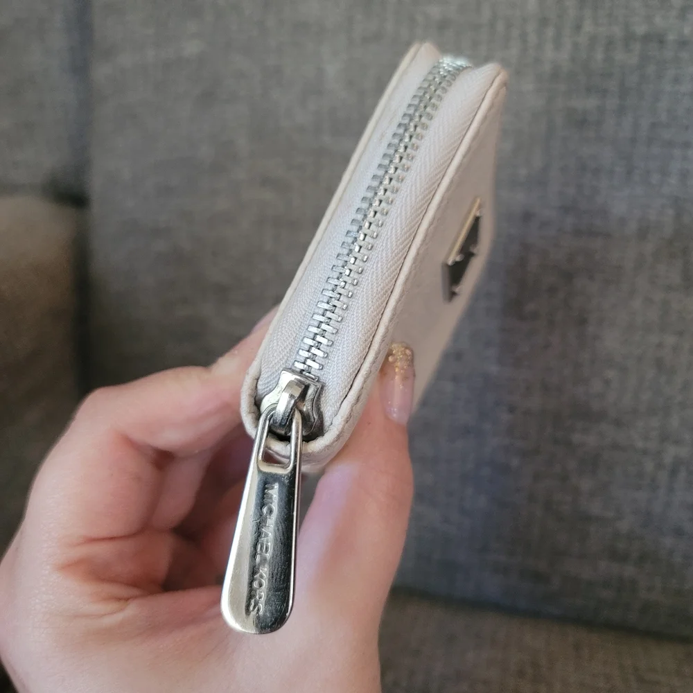 Michael Kors Snakeskin Embossed Compact Zip Around Wallet - Picture 3 of 12